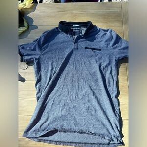 Denim & Flower Charcoal Polo Shirt